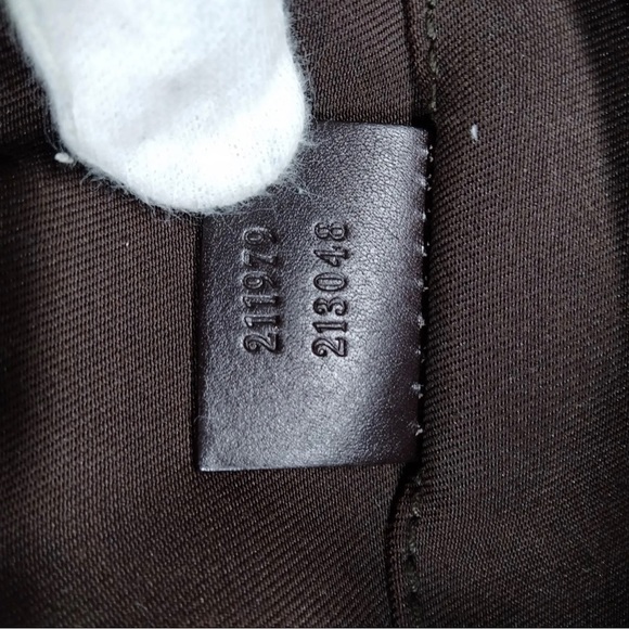 Auth Gucci Beige/ Brown GG Canvas and Leather Satchel - Picture 8 of 9